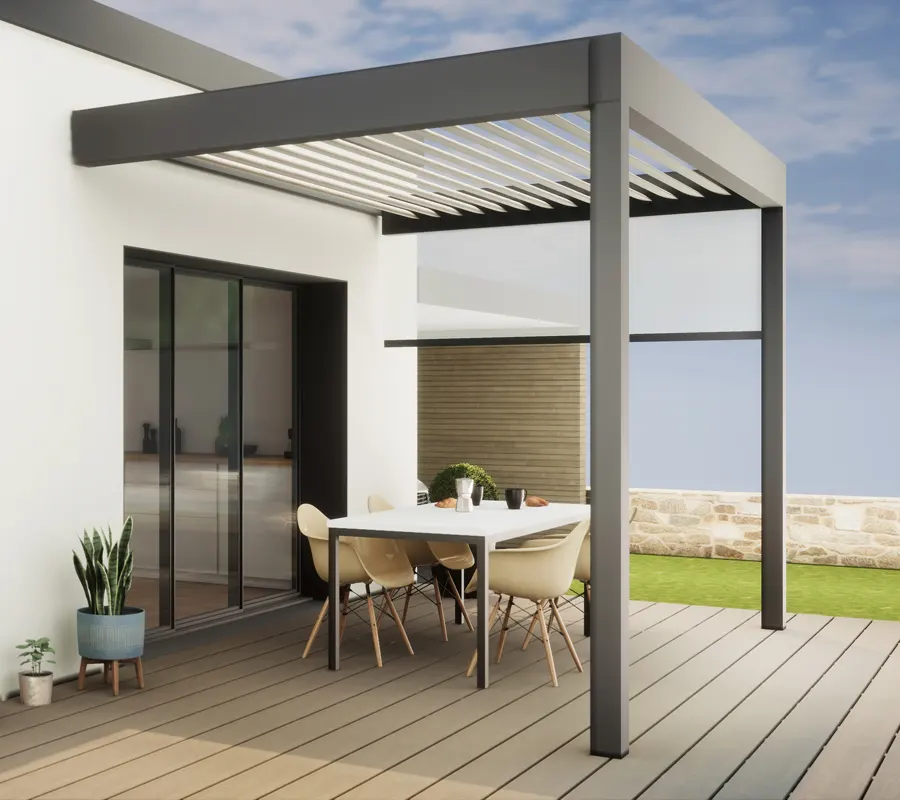 UNA PERGOLA BIOCLIMATICA PER VIVERE IN TERRAZZA